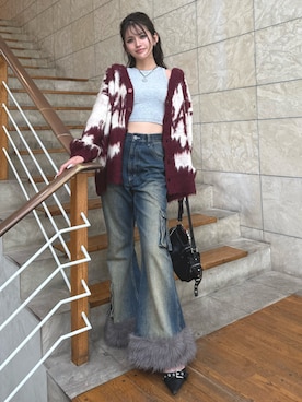 「アイテム（タンクトップ、グレー系）」を使った、MIAKIさん（レディース・164cm）の秋コーディネート