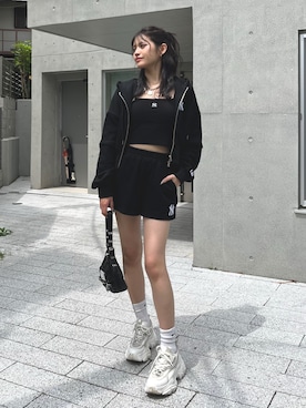 「アイテム（キャミソール）」を使った、MIAKIさん（レディース・164cm）の夏コーディネート