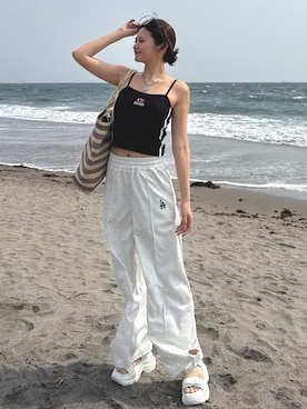 「アイテム（キャミソール）」を使った、MIAKIさん（レディース・164cm）の夏コーディネート