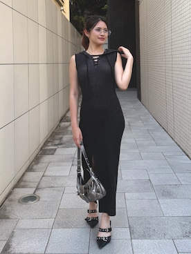 「SPIRALGIRL（スパイラルガール）のアイテム（ワンピース/ドレス）」を使った、MIAKIさん（レディース・164cm）の夏コーディネート