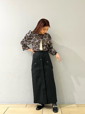 「Lui's（ルイス）のアイテム（アクセサリー）」を使った、makoさん（レディース・155cm）の冬コーディネート