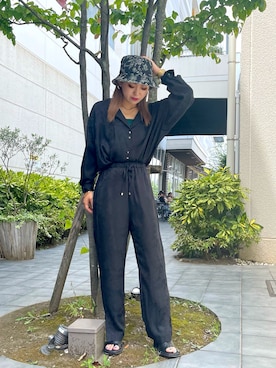 「Lui's（ルイス）のアイテム（シューズ）」を使った、makoさん（レディース・155cm）の夏コーディネート