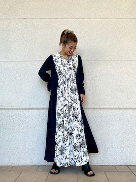 「Lui's（ルイス）のアイテム（シューズ）」を使った、makoさん（レディース・155cm）の夏コーディネート