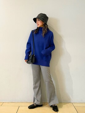 「CPH（シーピーエイチ）のアイテム（帽子）」を使った、makoさん（レディース・155cm）の秋コーディネート