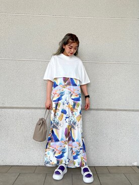 「Lui's（ルイス）のアイテム（ワンピース/ドレス）」を使った、makoさん（レディース・155cm）の春コーディネート