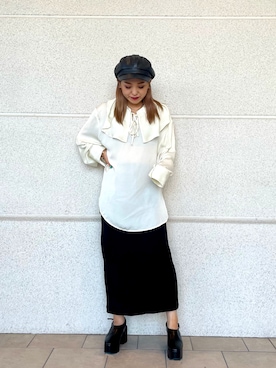 「Lui's（ルイス）のアイテム（シューズ）」を使った、makoさん（レディース・155cm）の夏コーディネート