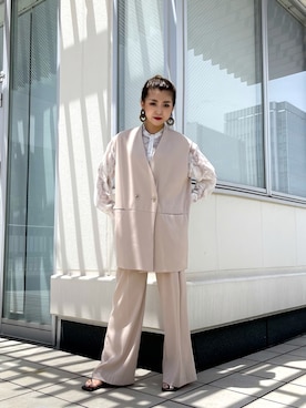 「Lui's（ルイス）のアイテム（シューズ）」を使った、makoさん（レディース・155cm）の夏コーディネート