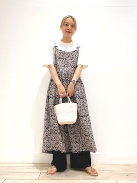 「soil（ソイル）のアイテム（ワンピース/ドレス）」を使った、naminoさん（レディース・154cm）の夏コーディネート