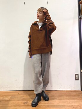 「Blundstone（ブランドストーン）のアイテム」を使った、naminoさん（レディース・154cm）の秋コーディネート