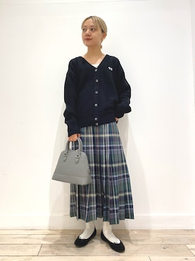 「重ね着ベストシーズン」｜「アイテム（バレエシューズ）」を使った、naminoさん（レディース・154cm）の秋コーディネート