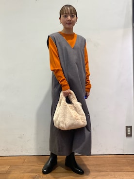 naminoさん（レディース・154cm）の冬コーディネート