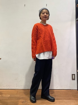 naminoさん（レディース・154cm）の冬コーディネート