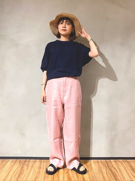 「Teva（テバ）のTeva　ORIGINAL UNIVERSAL（サンダル）」を使った、naminoさん（レディース・154cm）の春コーディネート