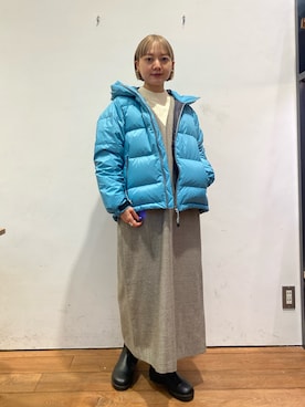 「カラージャケット」｜naminoさん（レディース・154cm）の冬コーディネート