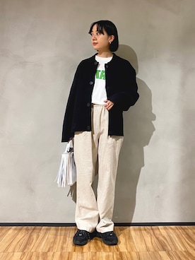 「unify（ユニファイ）のアイテム」を使った、naminoさん（レディース・154cm）の冬コーディネート