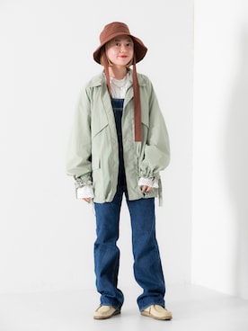 「WILD THINGS（ワイルドシングス）のアイテム（ブルゾン）」を使った、naminoさん（レディース・154cm）の春コーディネート