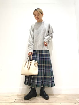「Blundstone（ブランドストーン）のアイテム」を使った、naminoさん（レディース・154cm）の秋コーディネート