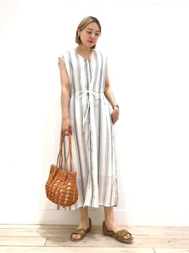 「カコバッグ」｜naminoさん（レディース・155cm）の夏コーディネート