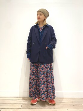 高山都×DOORS』カラーフラワープリントワンピースを使った人気