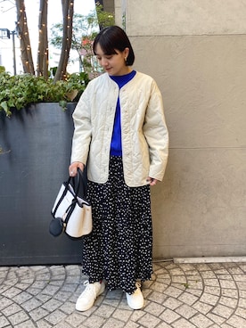 「RODE SKO」｜「アイテム（ダウンジャケット/コート）」を使った、naminoさん（レディース・154cm）の冬コーディネート