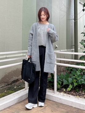 「アイテム（その他アウター）」を使った、ERIKAさん（レディース・161cm）の秋コーディネート