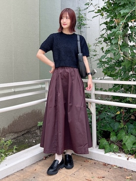 「st2508」｜「アイテム（ローファー）」を使った、ERIKAさん（レディース・161cm）の秋コーディネート