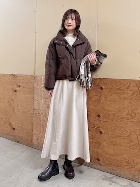 ERIKAさん（レディース・161cm）の冬コーディネート