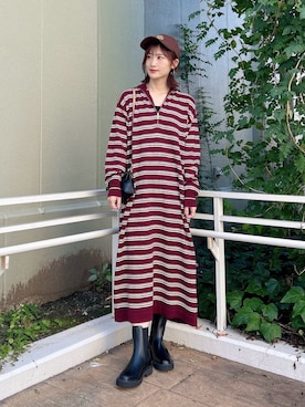 「秋フェスコーデ」｜ERIKAさん（レディース・161cm）の秋コーディネート
