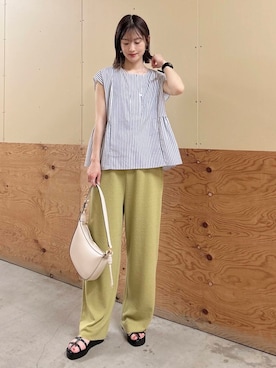 「ナチュラル×イエベ春」｜ERIKAさん（レディース・161cm）の夏コーディネート