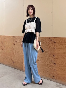 「アイテム（その他トップス）」を使った、ERIKAさん（レディース・161cm）の夏コーディネート