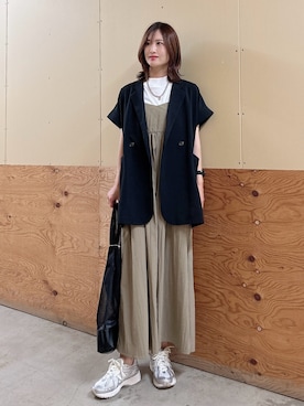 「セットアイテム」｜「アイテム（その他アウター）」を使った、ERIKAさん（レディース・161cm）の夏コーディネート