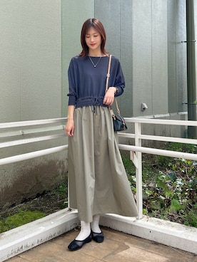 「RODE SKO（ロデスコ）のアイテム（バッグ）」を使った、ERIKAさん（レディース・161cm）の春コーディネート