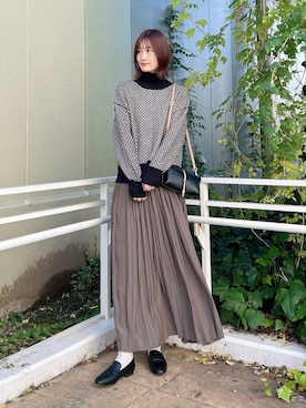 「RODE SKO（ロデスコ）のアイテム」を使った、ERIKAさん（レディース・161cm）の秋コーディネート