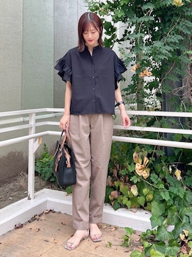 「骨格ナチュラル」｜ERIKAさん（レディース・161cm）の夏コーディネート