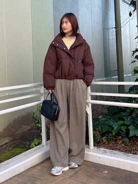 ERIKAさん（レディース・161cm）の冬コーディネート