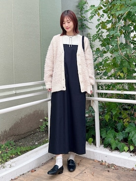 「URBAN RESEARCH DOORS(アーバンリサーチドアーズ)のアイテム(ワンピース)」を使った、ERIKAさん(レディース・161cm)の秋コーディネート