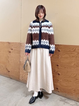 ERIKAさん（レディース・161cm）の冬コーディネート