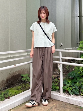 「URBAN RESEARCH DOORS(アーバンリサーチドアーズ)のアイテム(シャツ/ブラウス)」を使った、ERIKAさん(レディース・161cm)の夏コーディネート