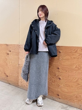 「スカートコーデ」｜ERIKAさん（レディース・161cm）の秋コーディネート