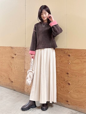 ERIKAさん（レディース・161cm）の冬コーディネート