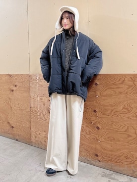 ERIKAさん（レディース・161cm）の冬コーディネート