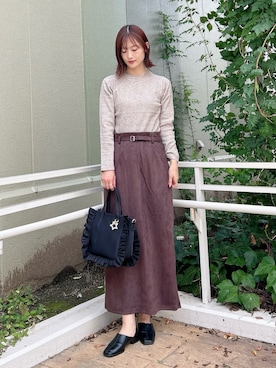 ERIKAさん（骨格ナチュラル・レディース・161cm）の秋コーディネート