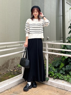 「URBAN RESEARCH DOORS(アーバンリサーチドアーズ)のアイテム(スカート)」を使った、ERIKAさん(レディース・161cm)の秋コーディネート
