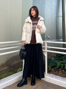 ERIKAさん（レディース・161cm）の冬コーディネート