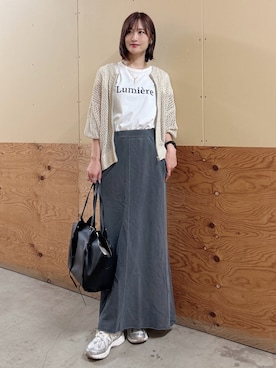 「SENSE OF PLACE by URBAN RESEARCH（センスオブプレイスバイアーバンリサーチ）のアイテム（トートバッグ）」を使った、ERIKAさん（レディース・161cm）の秋コーディネート