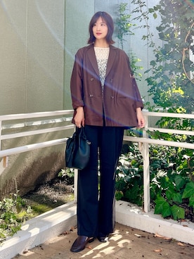 ERIKAさん（骨格ナチュラル・レディース・161cm）の秋コーディネート