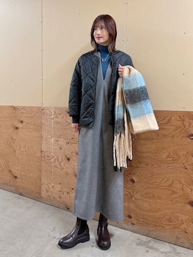 ERIKAさん（レディース・161cm）の冬コーディネート