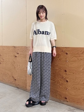 「骨格ナチュラル」｜ERIKAさん（レディース・161cm）の夏コーディネート