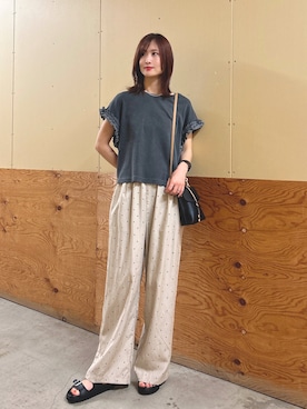 「SMELLY（スメリー）のアイテム」を使った、ERIKAさん（レディース・161cm）の夏コーディネート