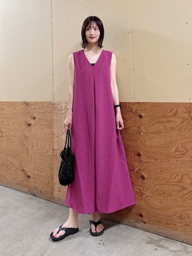 「SMELLY（スメリー）のアイテム」を使った、ERIKAさん（レディース・161cm）の夏コーディネート